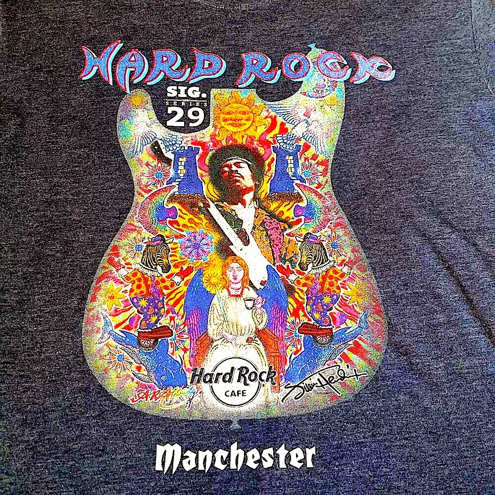 Jimi Hendrix Hard Rock Manchester Tee Shirt - Unisex